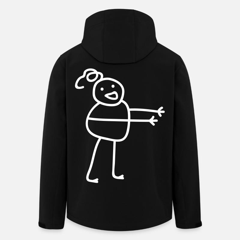 Cadeau d’homme câlin - Veste softshell homme en polyester recyclé Stanley/Stella - noir