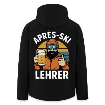Moniteur d’après-ski – Drôle de dicton de moniteur de ski - Veste softshell homme en polyester recyclé Stanley/Stella - noir - Dos - AI Model Male 185 light (185cm)