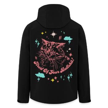 MÜDE VON DEINEM BULLSHIT - Recycelte Männer Softshell-Jacke von Stanley/Stella - Schwarz - Hinten - AI Model Male 185 light (185cm)