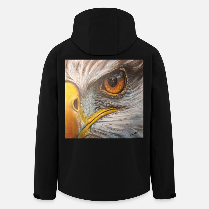 Eagle Eye - Men’s Recycled Softshell Jacket by Stanley/Stella - black