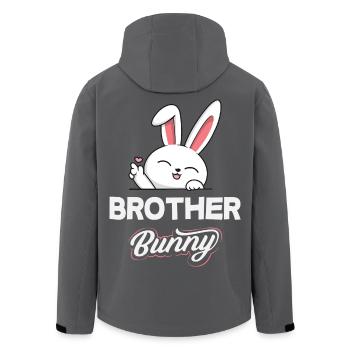 Frohe Ostern Süßer Osterhase Eiersuche Ostereier - Recycelte Männer Softshell-Jacke von Stanley/Stella - Anthrazit - Hinten - AI Model Male 185 light (185cm)