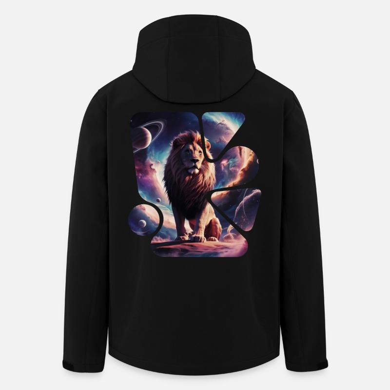 Lion de l’espace - Veste softshell homme en polyester recyclé Stanley/Stella - noir