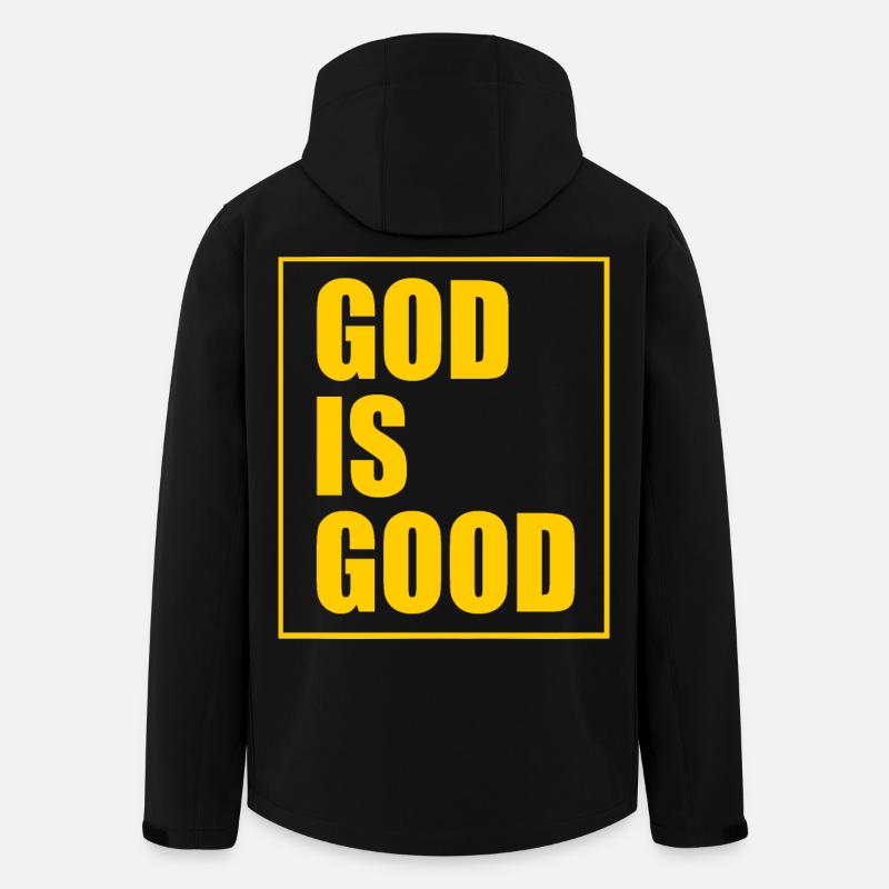 God is good - Veste softshell homme en polyester recyclé Stanley/Stella - noir