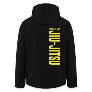 Brazilian Jiu Jitsu T-shirt BJJ Jiu-Jitsu - Men’s Recycled Softshell Jacket by Stanley/Stella - black - Back - AI Model Male 185 light (185cm)