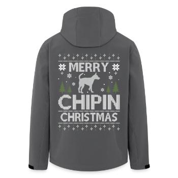 Merry Chip Christmas Dogs Ugly Christmas Dogs - Veste softshell homme en polyester recyclé Stanley/Stella - noir - Dos - AI Model Male 185 light (185cm)