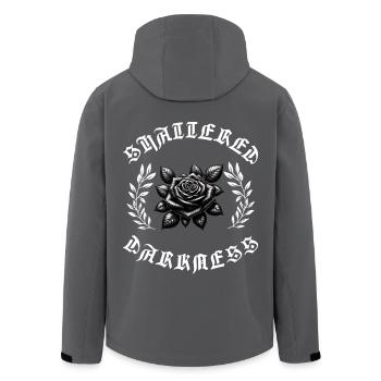 Rose Urban Streetwear Style - Recycelte Männer Softshell-Jacke von Stanley/Stella - Anthrazit - Hinten - AI Model Male 185 light (185cm)
