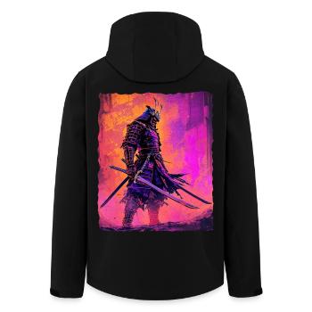 Samurai Warrior Honor and Strength Anime - Men’s Recycled Softshell Jacket by Stanley/Stella - black - Back - AI Model Male 185 light (185cm)