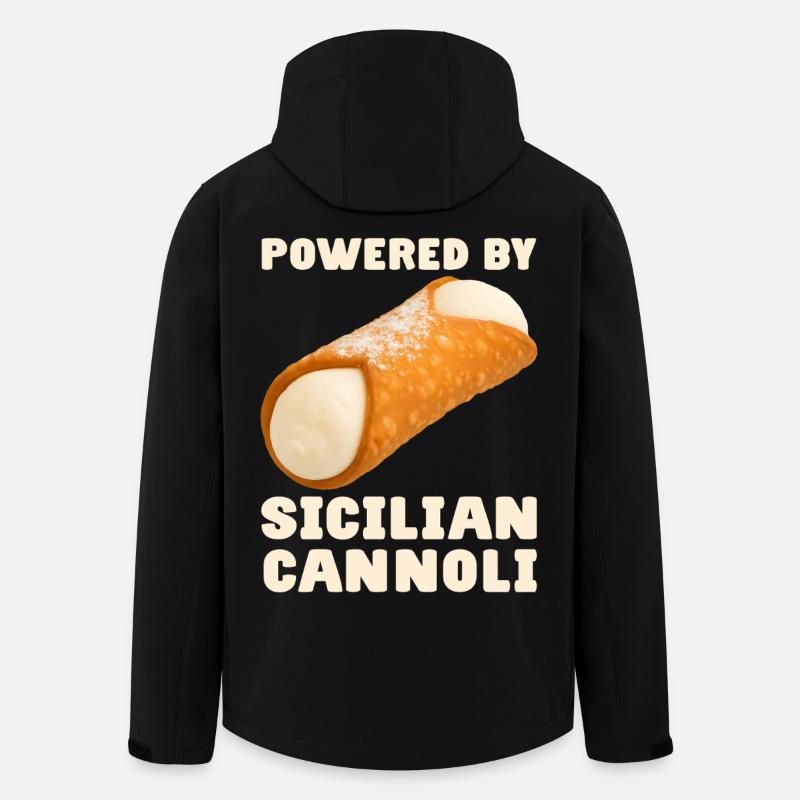 Sicily Cannoli Saying - Men’s Recycled Softshell Jacket by Stanley/Stella - black