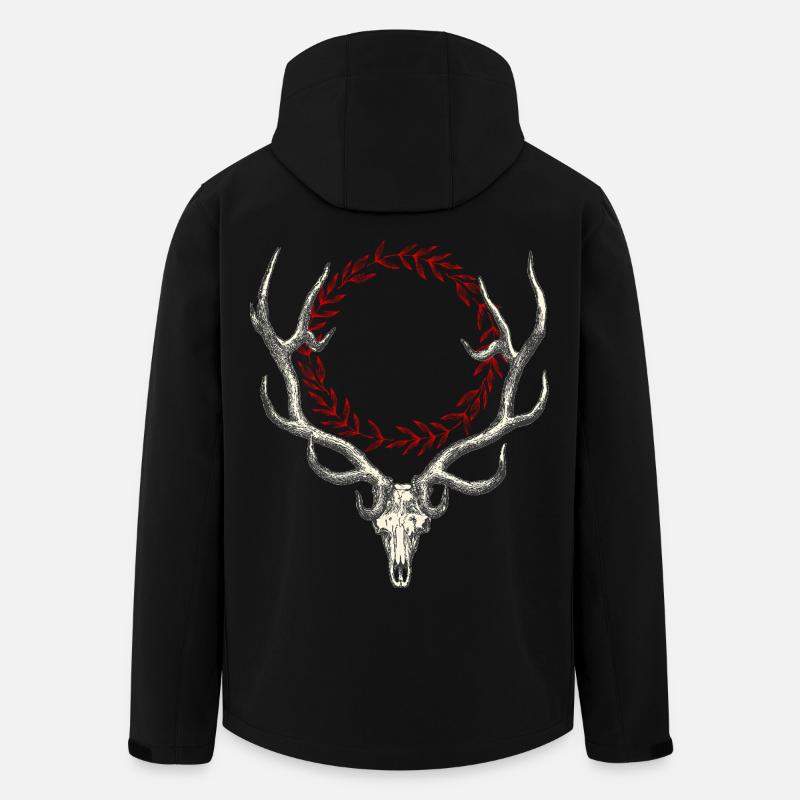 Deer - Recycelte Männer Softshell-Jacke von Stanley/Stella - Schwarz