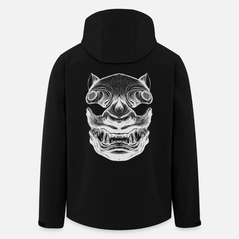 Japanischer Tiger - Recycelte Männer Softshell-Jacke von Stanley/Stella - Schwarz