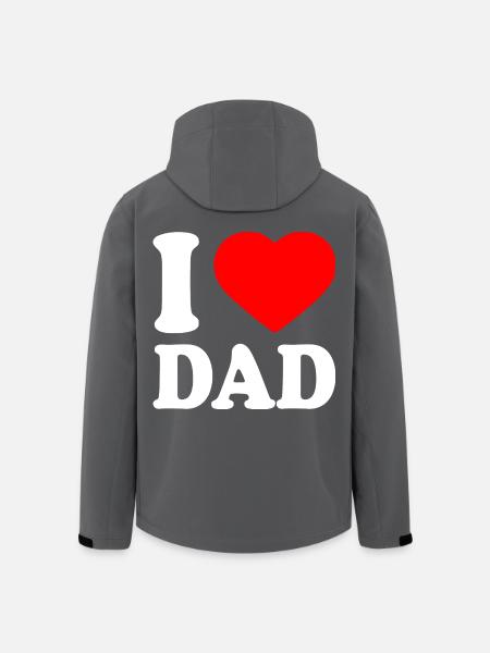 I love dad - Men’s Recycled Softshell Jacket by Stanley/Stella - black