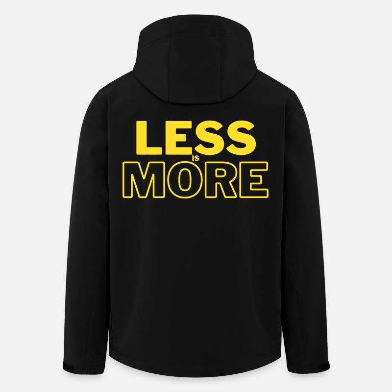 Weniger ist mehr - Recycelte Männer Softshell-Jacke von Stanley/Stella - Schwarz