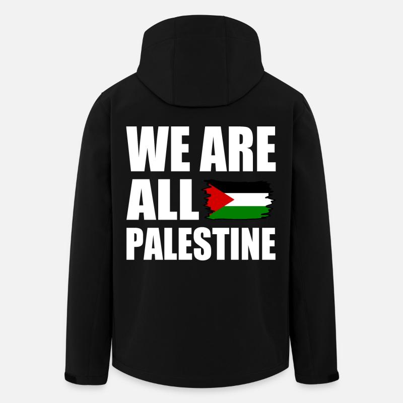 We are all palestine - Recycelte Männer Softshell-Jacke von Stanley/Stella - Schwarz