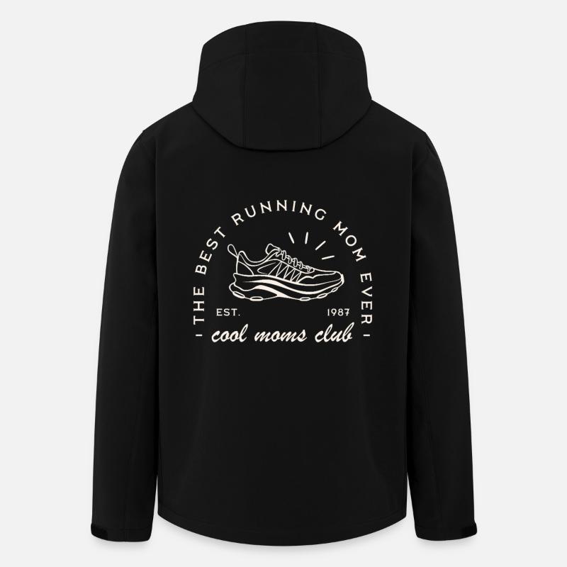 Mama läuft Club Läufer Laufen Marathonläufer - Recycelte Männer Softshell-Jacke von Stanley/Stella - Schwarz