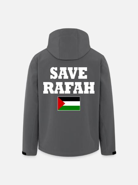 Save rafah - Recycelte Männer Softshell-Jacke von Stanley/Stella - Schwarz