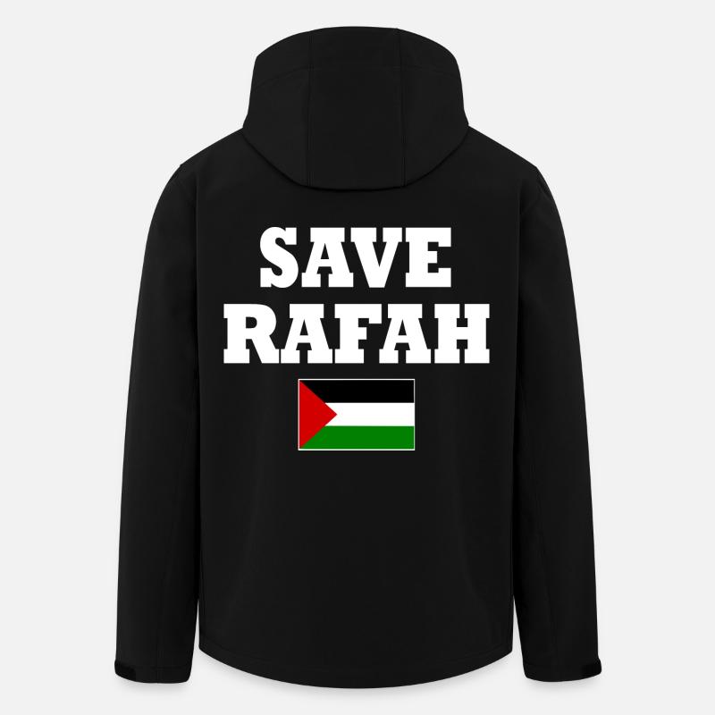 Save rafah - Veste softshell homme en polyester recyclé Stanley/Stella - noir