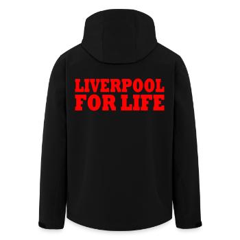 Liverpool - Veste softshell homme en polyester recyclé Stanley/Stella - noir - Dos - AI Model Male 185 light (185cm)