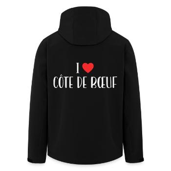 Metzger I Love Prime Rib - Recycelte Männer Softshell-Jacke von Stanley/Stella - Schwarz - Hinten - AI Model Male 185 light (185cm)