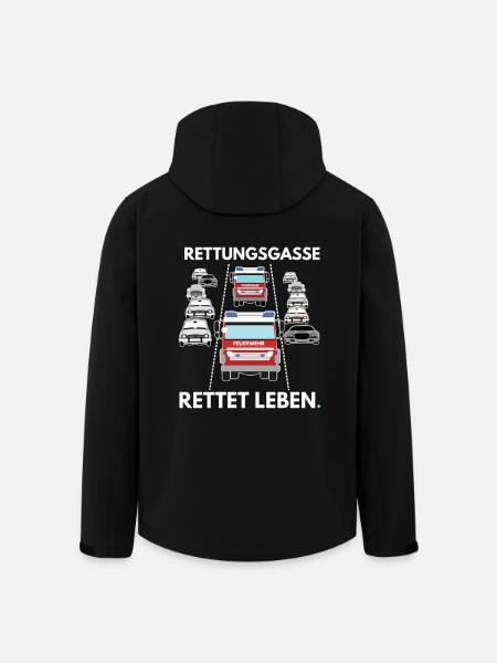 Rettungsgasse rettet Leben - Recycelte Männer Softshell-Jacke von Stanley/Stella - Schwarz