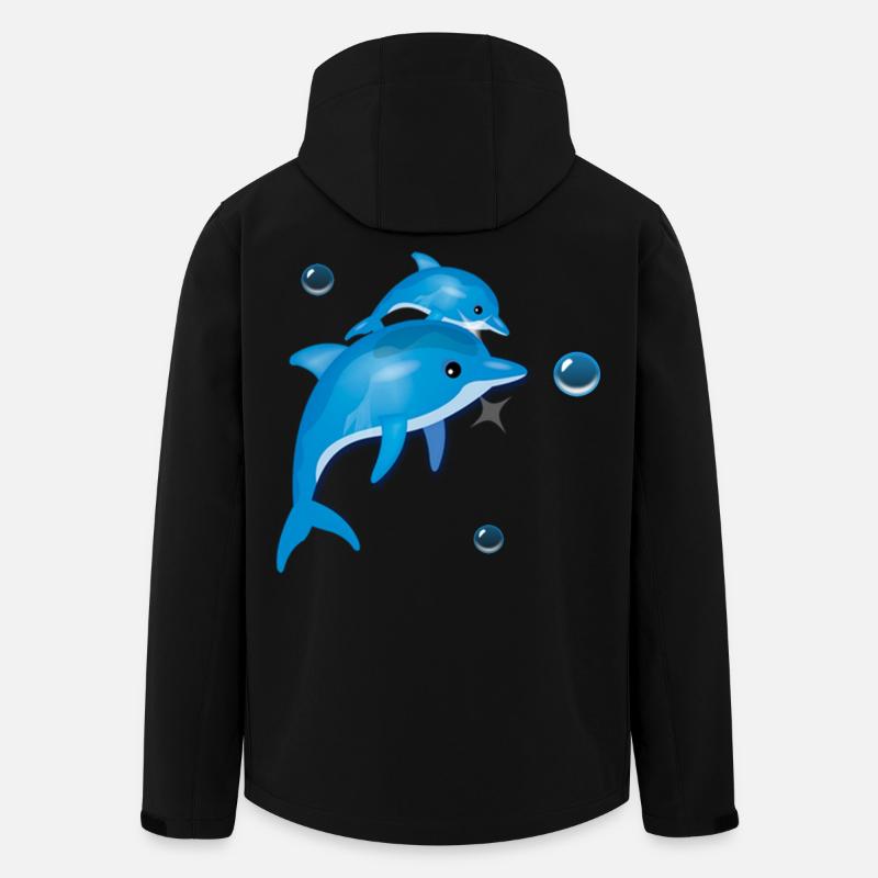 Dolphin - Men’s Recycled Softshell Jacket by Stanley/Stella - black