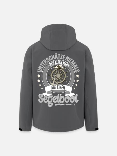 Segeln Segler Segelboot - Recycelte Männer Softshell-Jacke von Stanley/Stella - Schwarz