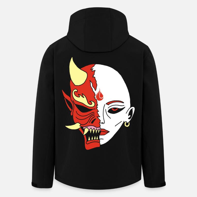 Mensch oder Dämon? - Recycelte Männer Softshell-Jacke von Stanley/Stella - Schwarz