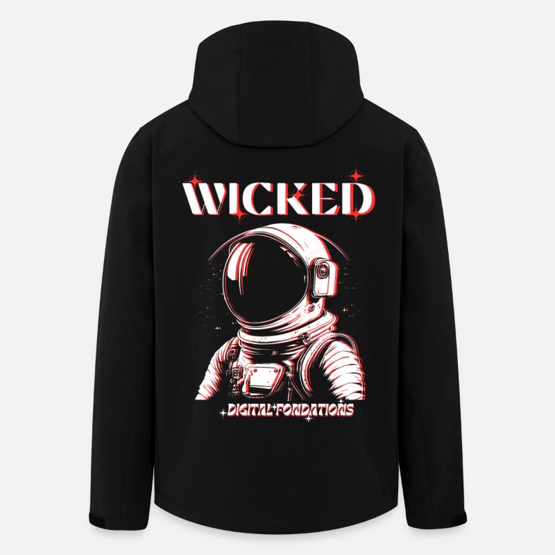wicked - Veste softshell homme en polyester recyclé Stanley/Stella - noir