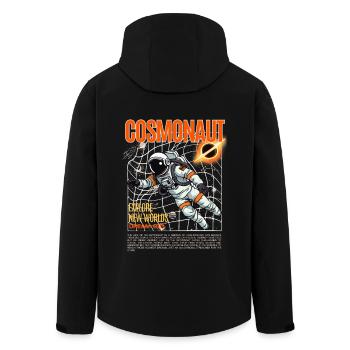 Astronaute en orbite - cosmonaute - Veste softshell homme en polyester recyclé Stanley/Stella - noir - Dos - AI Model Male 185 light (185cm)