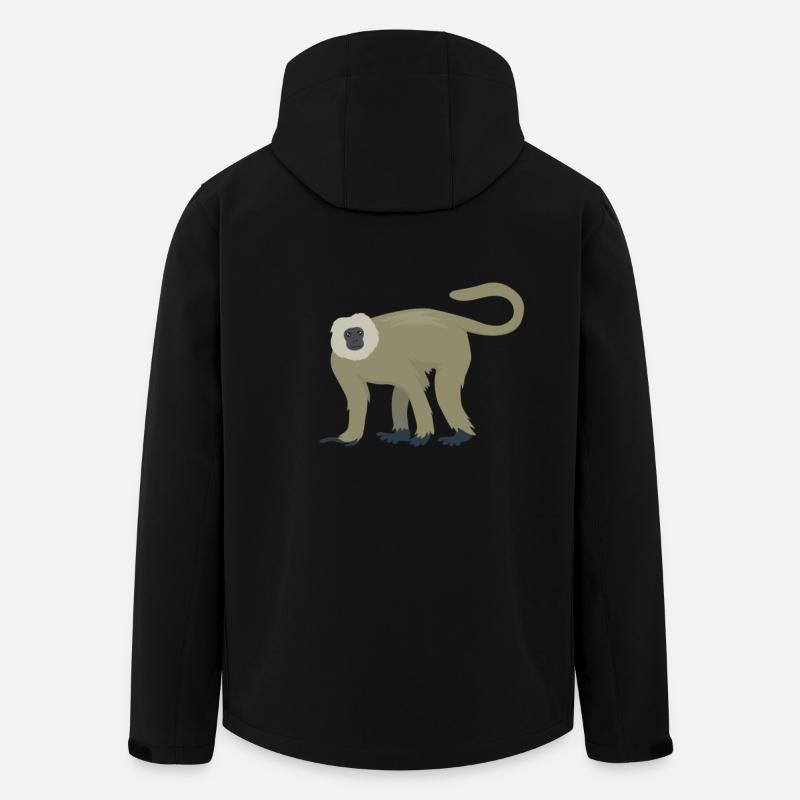 Langur élégant - Veste softshell homme en polyester recyclé Stanley/Stella - noir