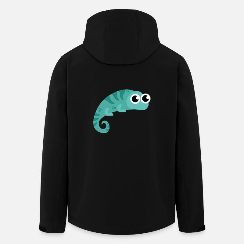 Unique and Walking Chameleon - Men’s Recycled Softshell Jacket by Stanley/Stella - black