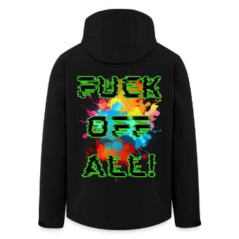 Explosion de couleurs punk - Veste softshell homme en polyester recyclé Stanley/Stella - noir - Dos - AI Model Male 185 light (185cm)