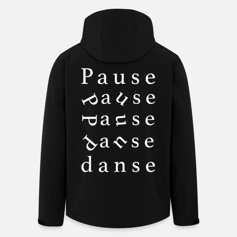 danse - Veste softshell homme en polyester recyclé Stanley/Stella - noir