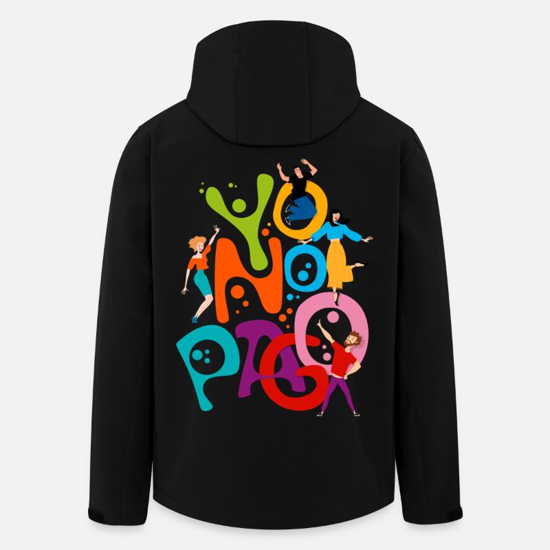 I don't pay - Men’s Recycled Softshell Jacket Discoverer by Stanley/Stella - black