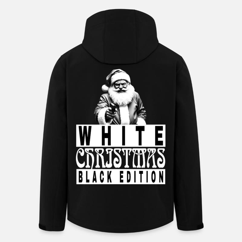 White Christmas Black Edition - Men’s Recycled Softshell Jacket by Stanley/Stella - black