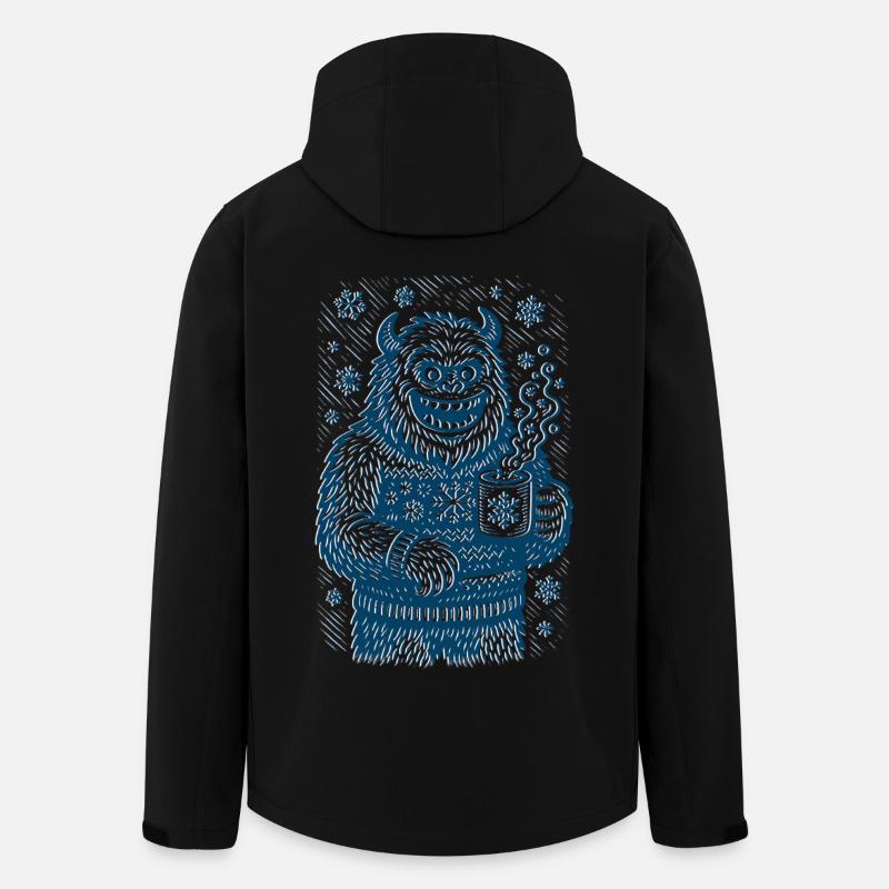 Frostpunk Yeti - Recycelte Männer Softshell-Jacke von Stanley/Stella - Schwarz