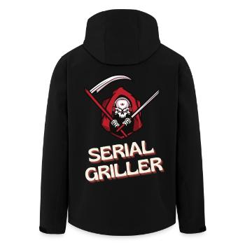 Grilleur en série - Veste softshell homme en polyester recyclé Stanley/Stella - noir - Dos - AI Model Male 185 light (185cm)