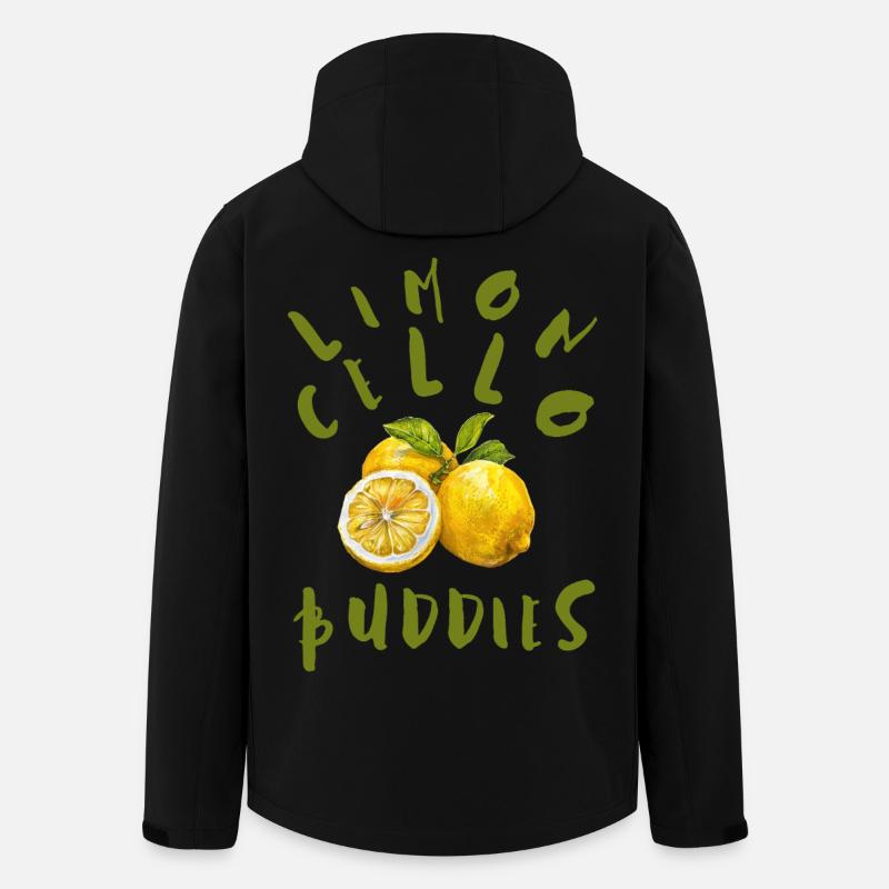 Limoncello Buddies - Recycelte Männer Softshell-Jacke von Stanley/Stella - Schwarz