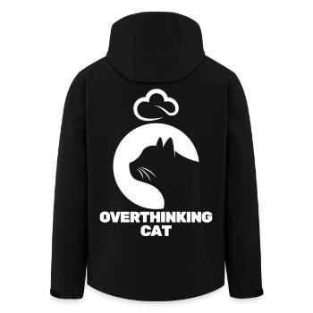 Chat Pensif - Veste softshell homme en polyester recyclé Stanley/Stella - noir - Dos - AI Model Male 185 light (185cm)
