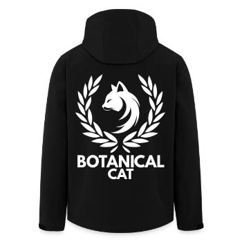 Chat Botanique - Veste softshell homme en polyester recyclé Stanley/Stella - noir - Dos - AI Model Male 185 light (185cm)