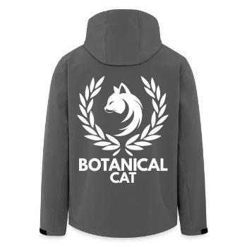 Botanische Katze - Recycelte Männer Softshell-Jacke von Stanley/Stella - Anthrazit - Hinten - AI Model Male 185 light (185cm)
