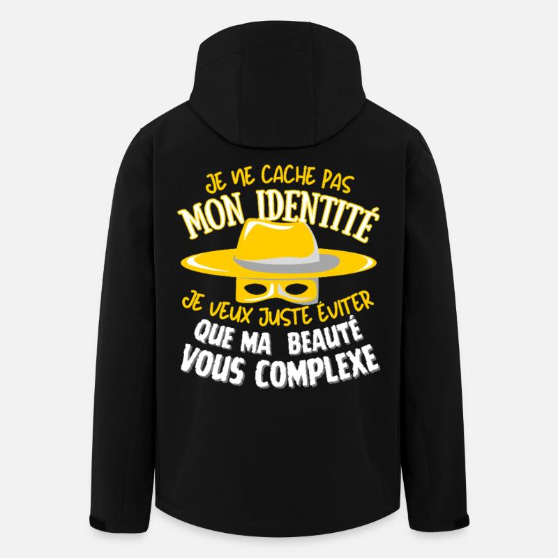 Beauté cachée - Veste softshell homme en polyester recyclé Stanley/Stella - noir