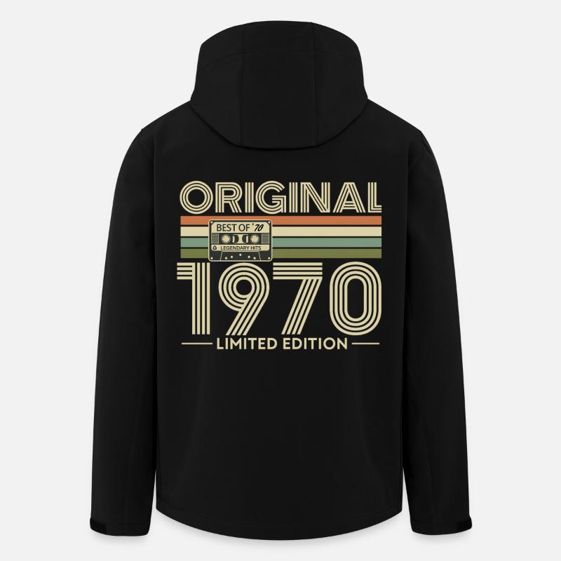 Original 1970 Retro Edition - Men’s Recycled Softshell Jacket by Stanley/Stella - black