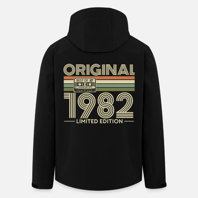 1982 Retro Limited Edition Boombox - Men’s Recycled Softshell Jacket by Stanley/Stella - black