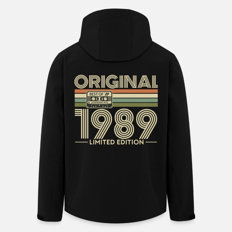 Originale limitierte Kassette von 1989 - Recycelte Männer Softshell-Jacke von Stanley/Stella - Schwarz
