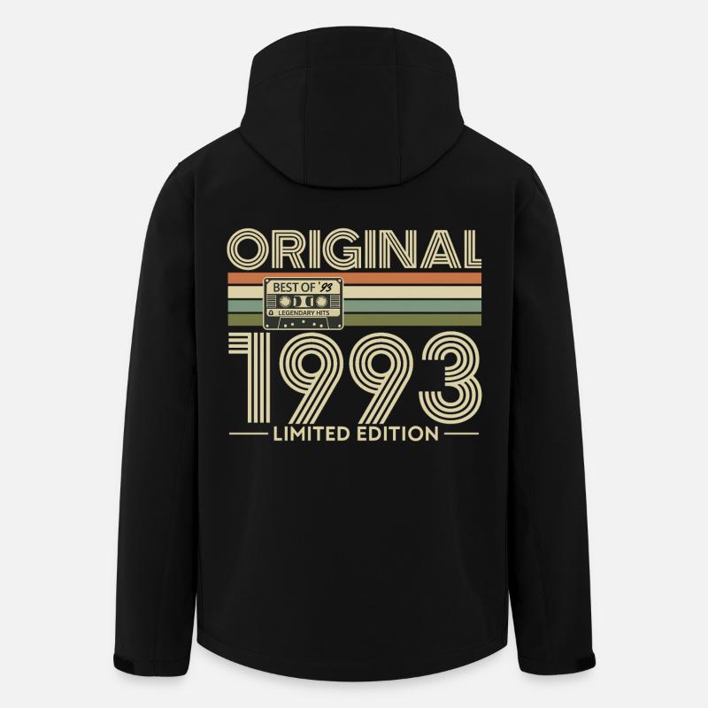Retro 1993 Limited Edition Cassette - Men’s Recycled Softshell Jacket by Stanley/Stella - black