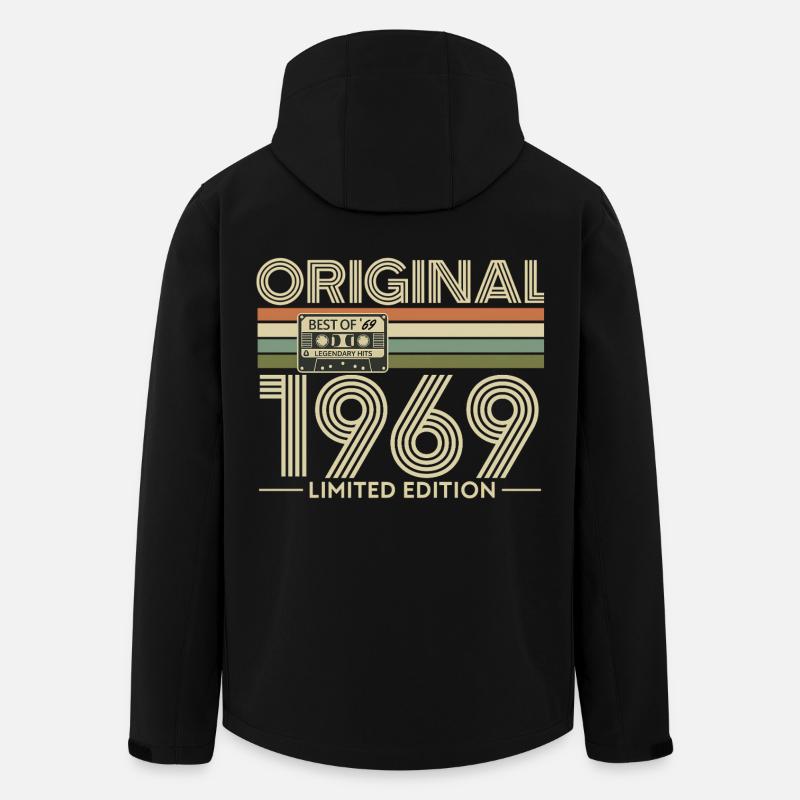 Original 1969 Édition Limitée - Veste softshell homme en polyester recyclé Stanley/Stella - noir