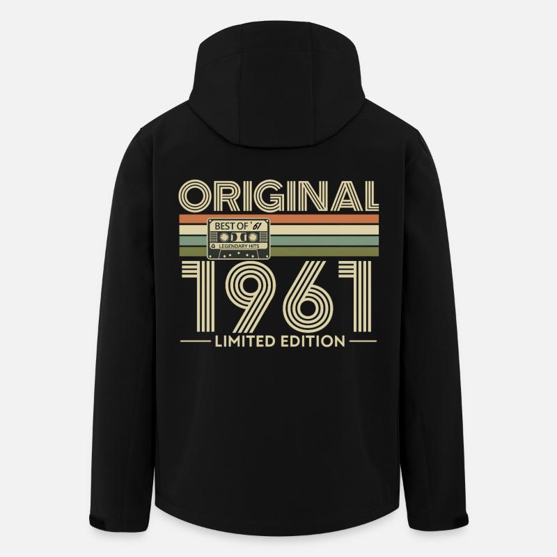 Original 1961 Retro Limited Edition - Veste softshell homme en polyester recyclé Stanley/Stella - noir