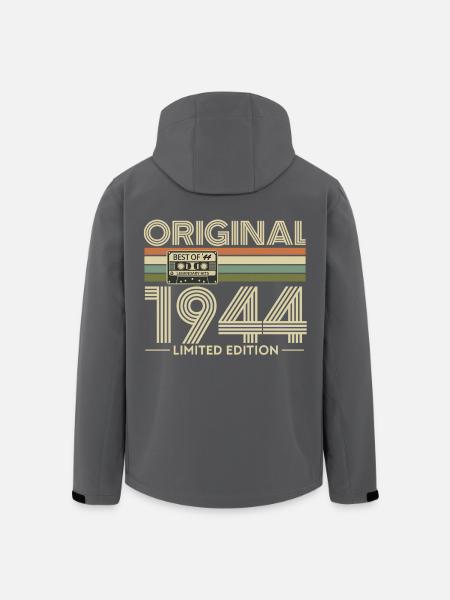 Original 1944 Limited Edition Retro - Men’s Recycled Softshell Jacket by Stanley/Stella - black
