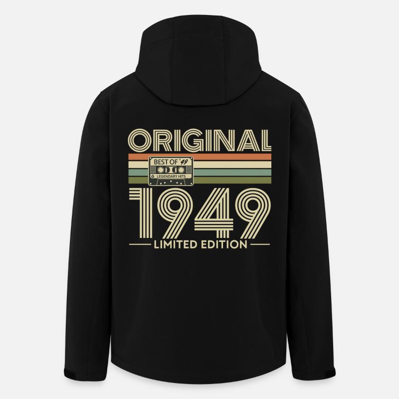 Original 1949 Limited Edition Retro - Men’s Recycled Softshell Jacket by Stanley/Stella - black