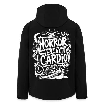 Horror Is My Cardio Funny Horror - Recycelte Männer Softshell-Jacke von Stanley/Stella - Schwarz - Hinten - AI Model Male 185 light (185cm)